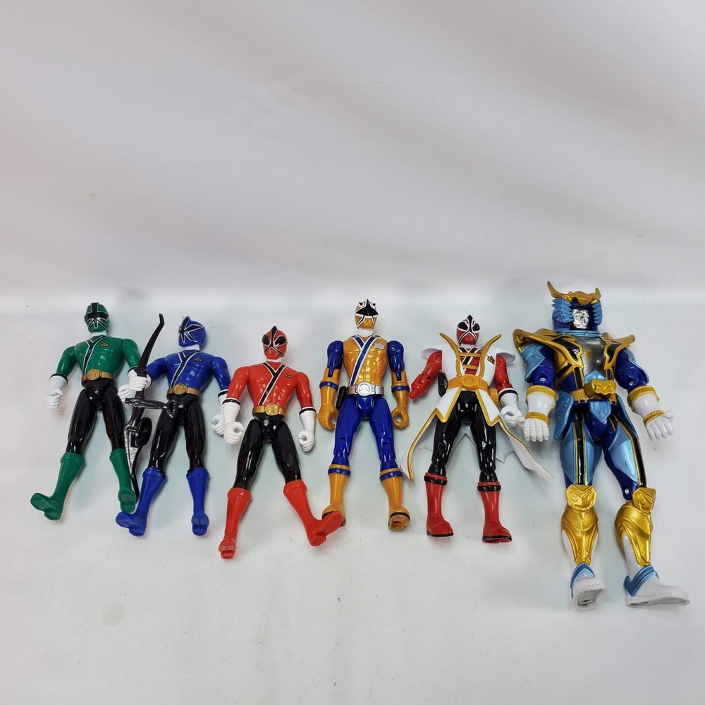 Bandai Power Rangers Samurai Action Figure Lot Multicolor 2011 Saban Toys